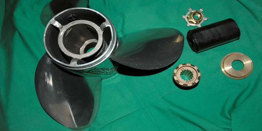 What is a spun prop and its effects on boat performance?