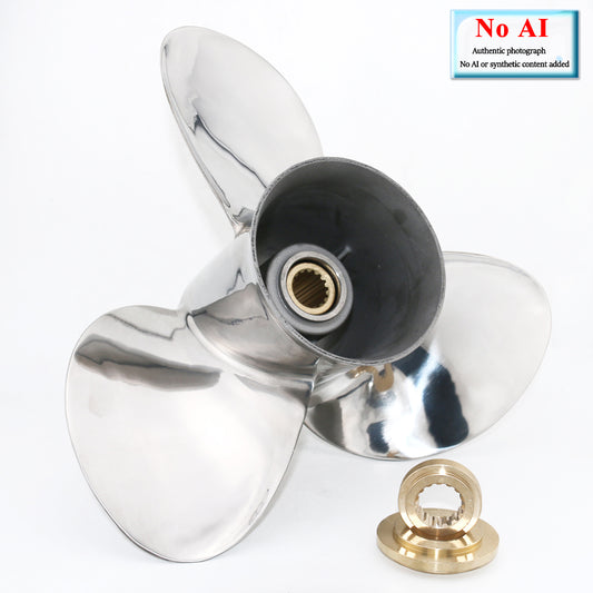 Yamaha Stainless Steel Propeller RH for 150-300HP Engines, 3-blade Outboard Propeller